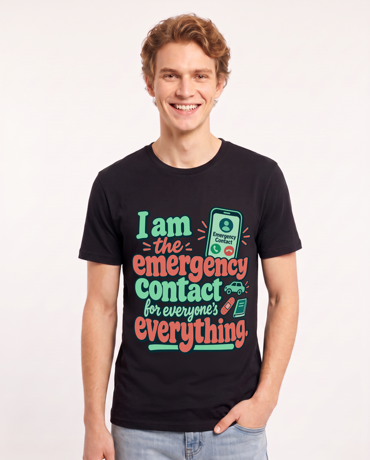 Grandparent Black T-Shirt for Men – Everyday Expression Graphic Tee product image 3