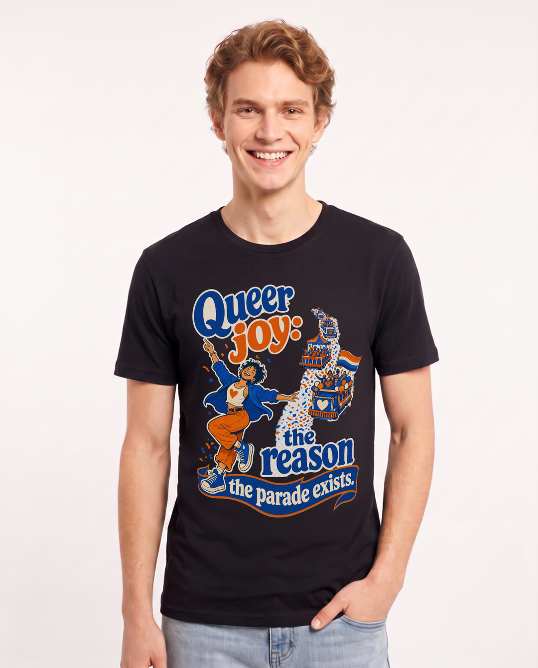 Pride Black T-Shirt for Men – Everyday Expression Graphic Tee product image 1