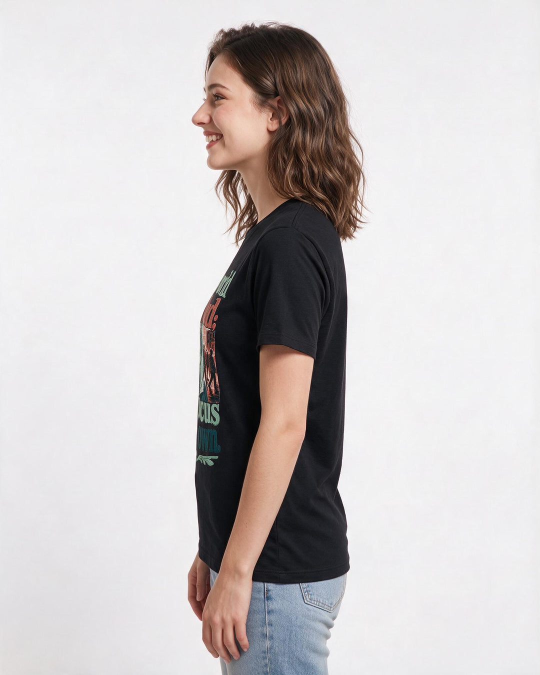 Neurodiversity Black T-Shirt for Women – Everyday Expression Graphic Tee product image 2