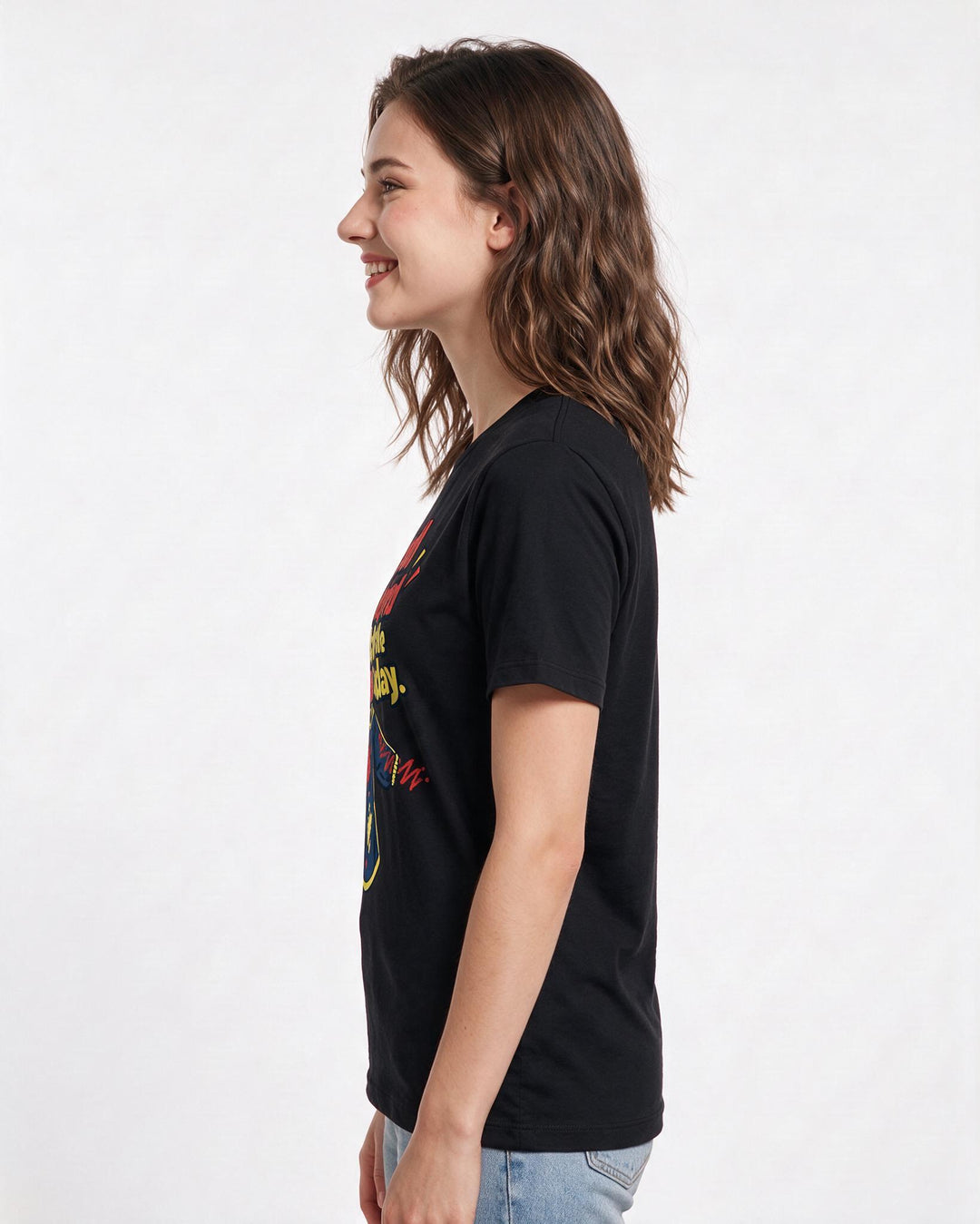 Teacher Black T-Shirt for Women – Everyday Expression Graphic Tee product image 2