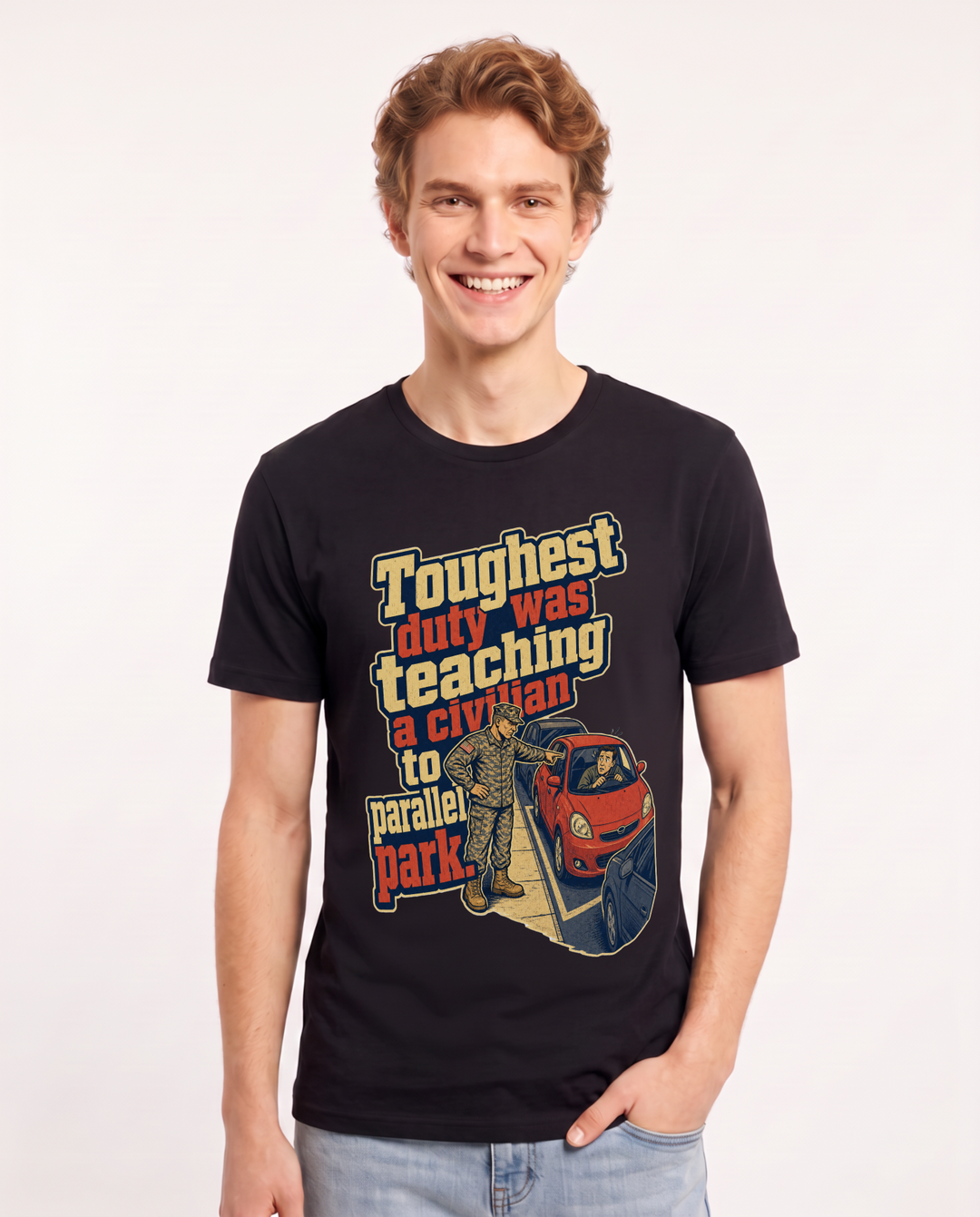Veteran Black T-Shirt for Men – Everyday Expression Graphic Tee product image 3