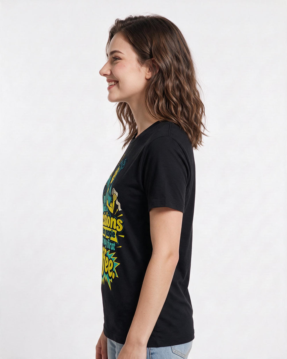 Nurse Black T-Shirt for Women – Nursing Life Graphic Tee product image 2