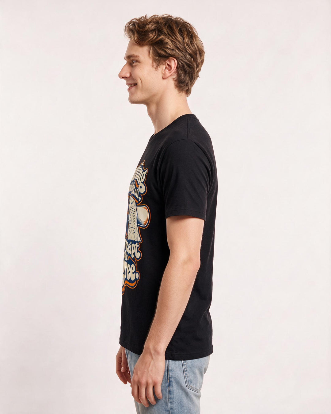 Graduation Black T-Shirt for Men – Everyday Expression Graphic Tee product image 2