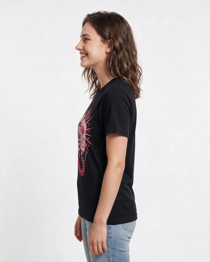 Nurse Black T-Shirt for Women – Nursing Life Graphic Tee product image 2
