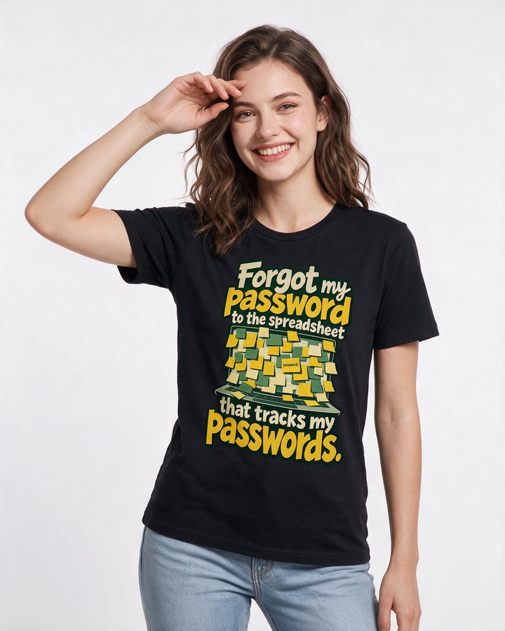 Meme Black T-Shirt for Women – Everyday Expression Graphic Tee product image 1