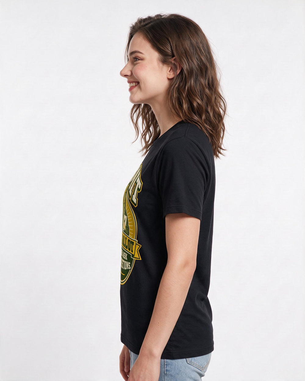 Political Statement Black T-Shirt for Women – Everyday Expression Graphic Tee product image 2