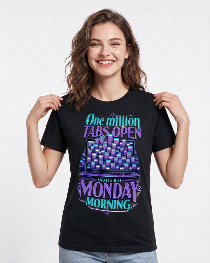 Meme Black T-Shirt for Women – Everyday Expression Graphic Tee product image 1