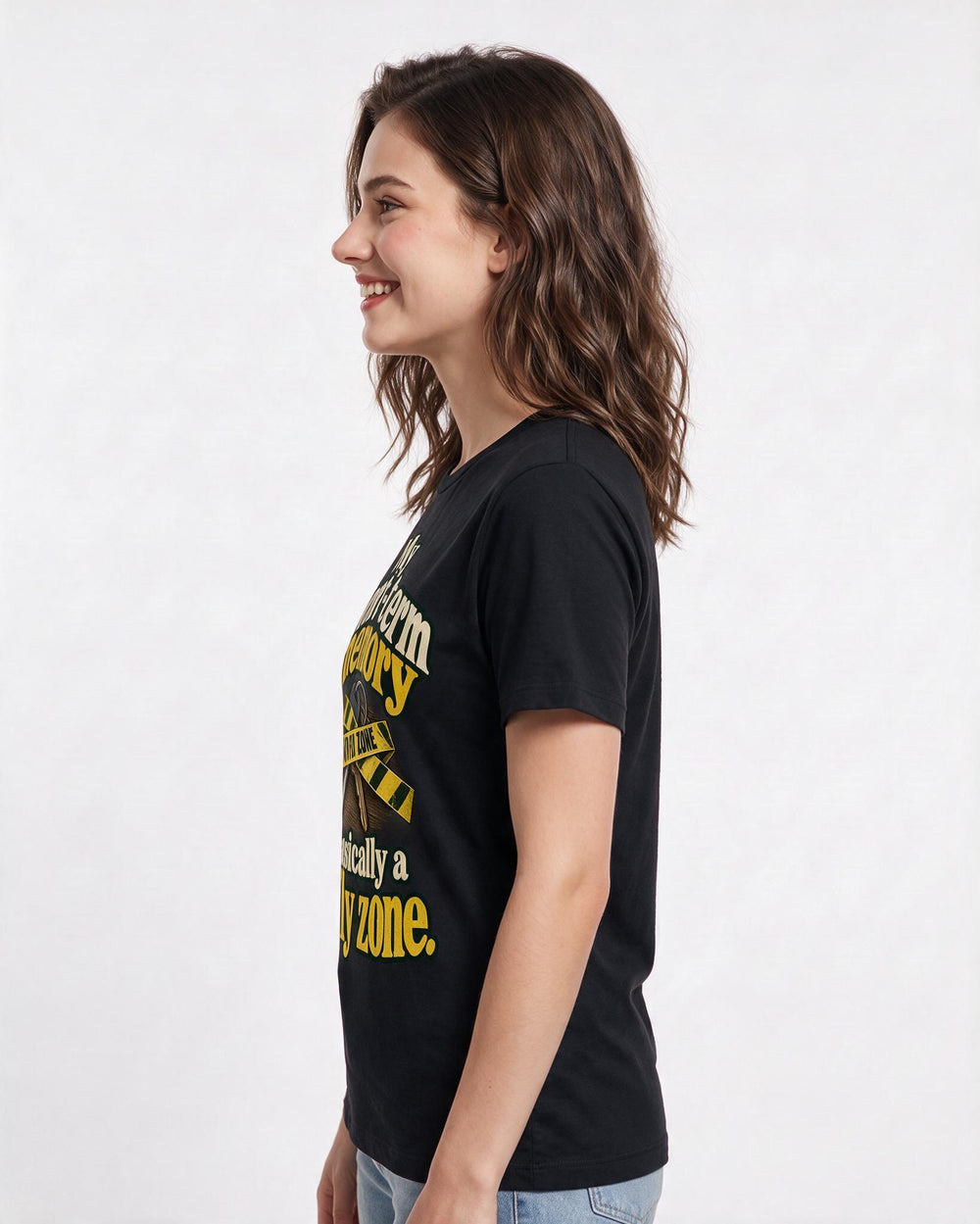 Meme Black T-Shirt for Women – Everyday Expression Graphic Tee product image 2