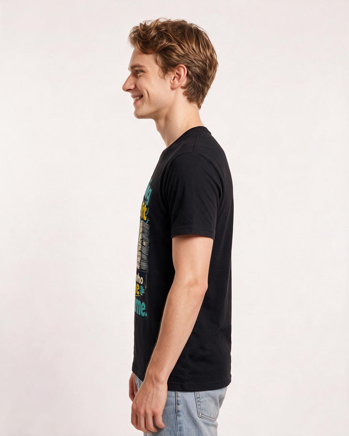 Teacher Black T-Shirt for Men – Everyday Expression Graphic Tee product image 2