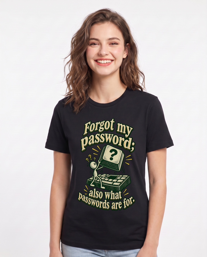 Meme Black T-Shirt for Women – Everyday Expression Graphic Tee product image 3