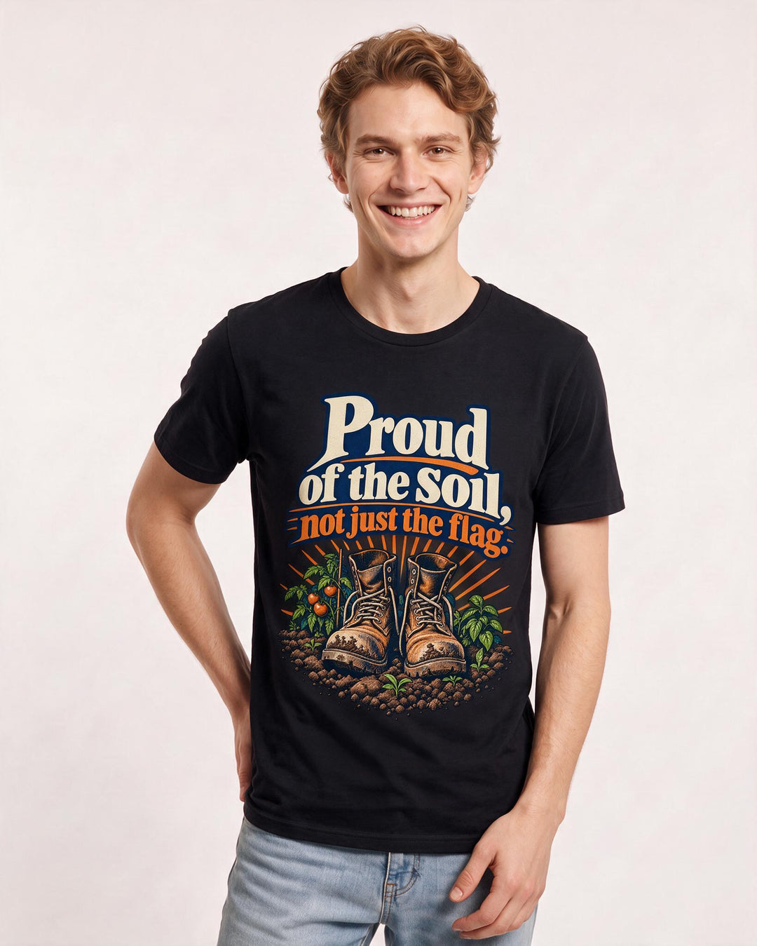 Patriotic Black T-Shirt for Men – Everyday Expression Graphic Tee product image 1