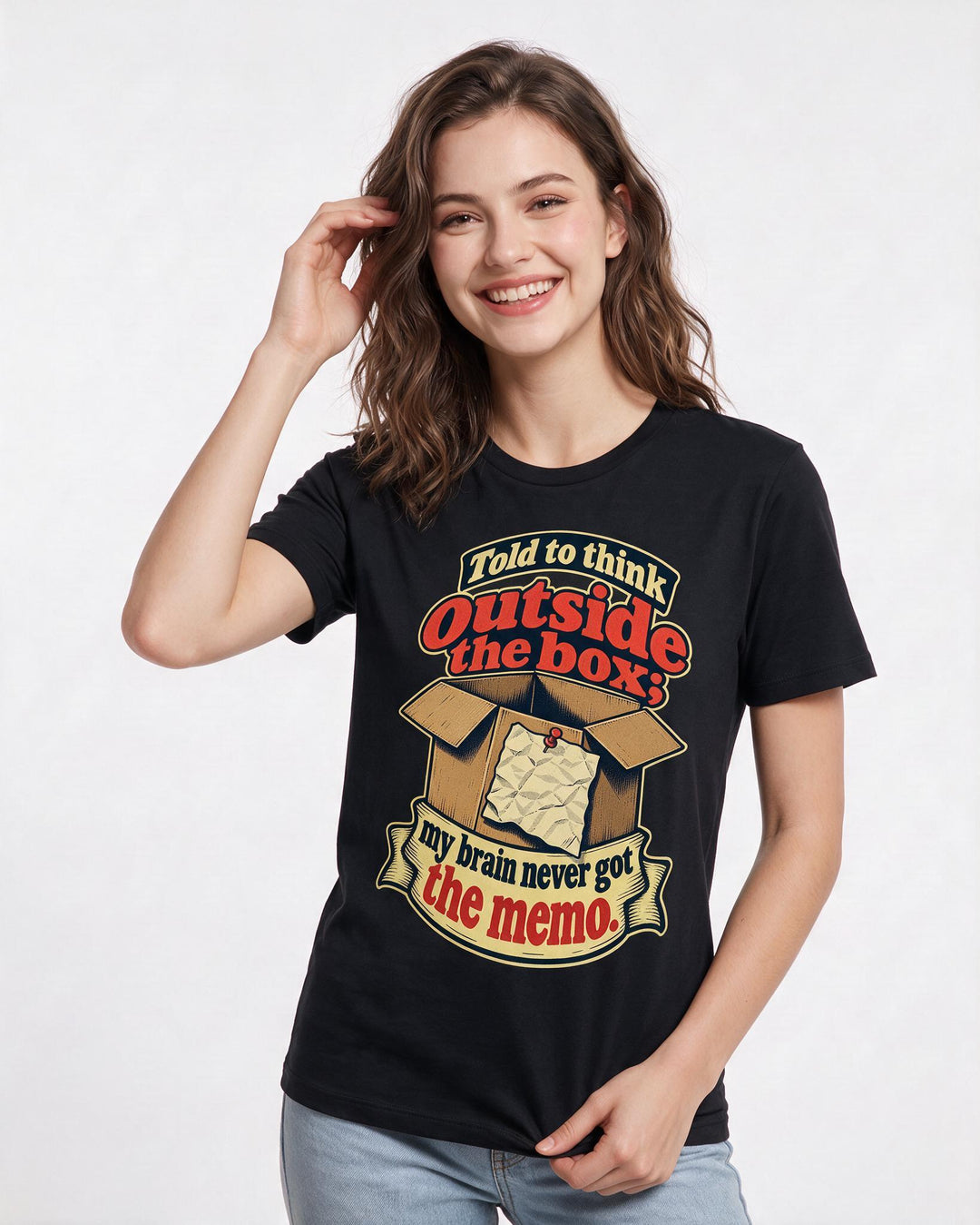 Neurodiversity Black T-Shirt for Women – Everyday Expression Graphic Tee product image 1
