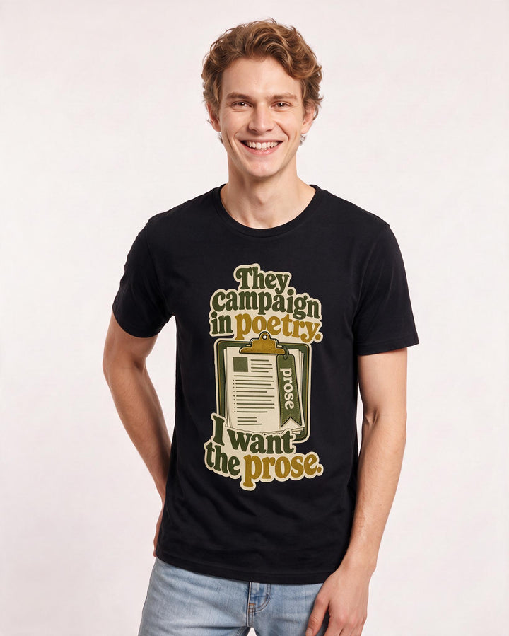 Political Statement Black T-Shirt for Men – Everyday Expression Graphic Tee product image 3