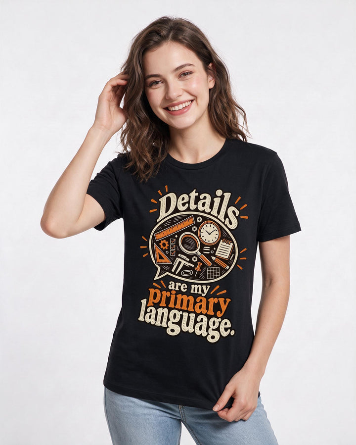 Neurodiversity Black T-Shirt for Women – Everyday Expression Graphic Tee product image 1