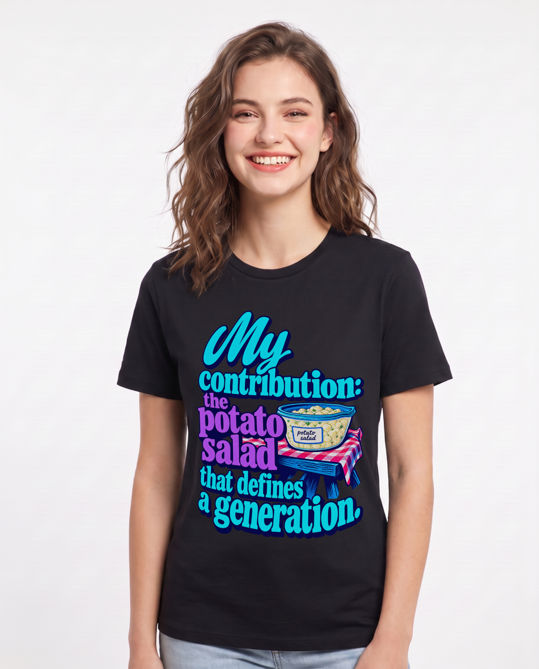 Patriotic Black T-Shirt for Women – Everyday Expression Graphic Tee product image 3