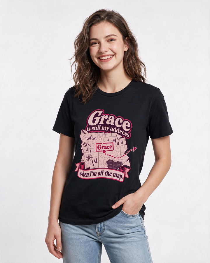 Christian Faith Black T-Shirt for Women – Everyday Expression Graphic Tee product image 1