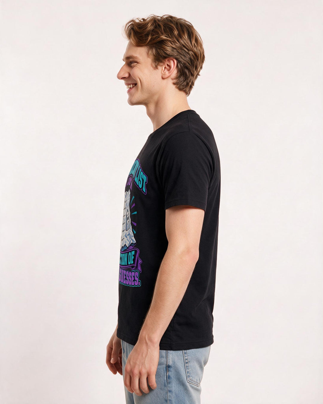Meme Black T-Shirt for Men – Everyday Expression Graphic Tee product image 2