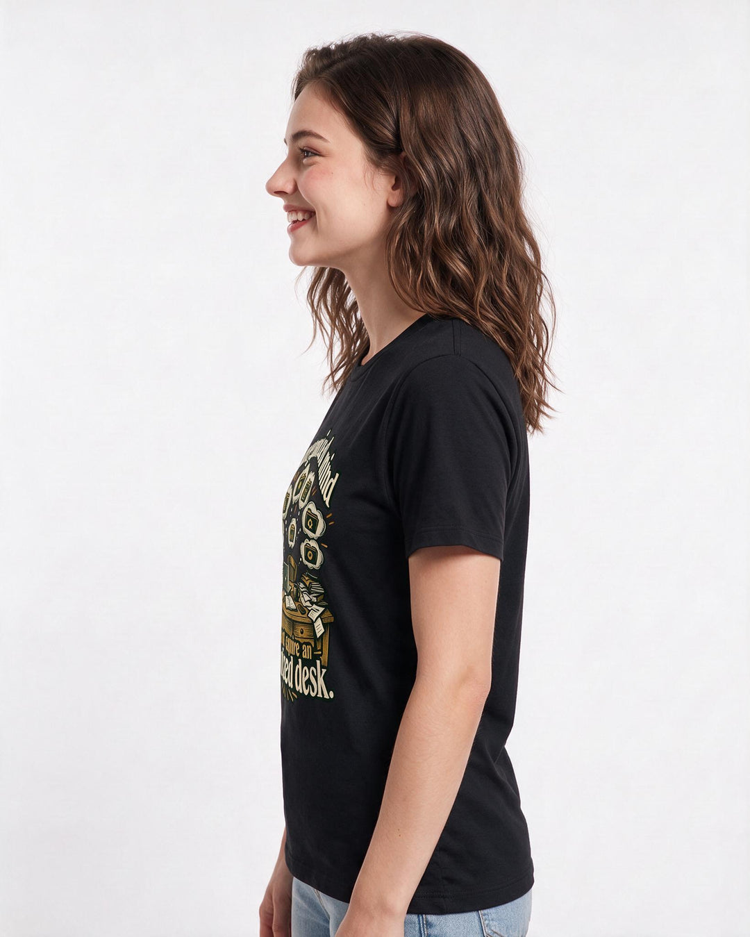 Neurodiversity Black T-Shirt for Women – Everyday Expression Graphic Tee product image 2