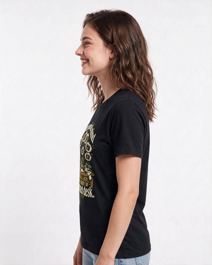 Neurodiversity Black T-Shirt for Women – Everyday Expression Graphic Tee product image 2