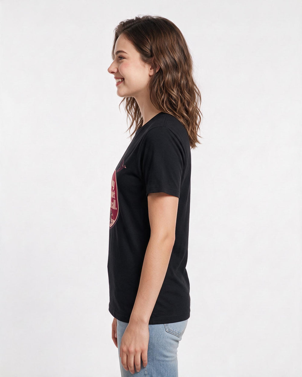 Hunting Women's Black T-Shirt - This is my kind of quiet conference product image 2