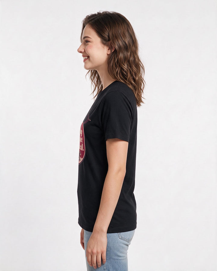 Hunting Women's Black T-Shirt - This is my kind of quiet conference product image 2