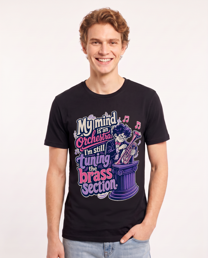 Neurodiversity Black T-Shirt for Men – Everyday Expression Graphic Tee product image 3