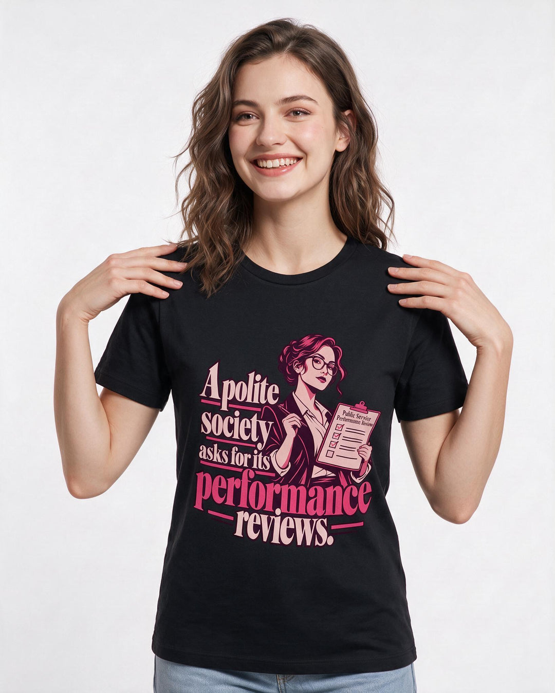 Political Statement Black T-Shirt for Women – Everyday Expression Graphic Tee product image 1