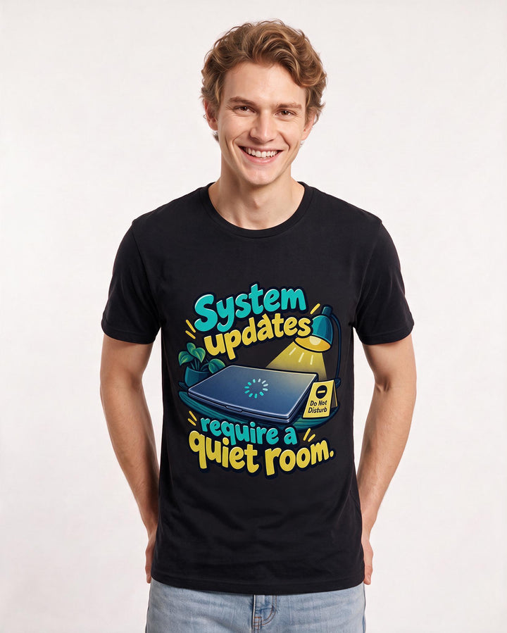 Neurodiversity Black T-Shirt for Men – Everyday Expression Graphic Tee product image 1