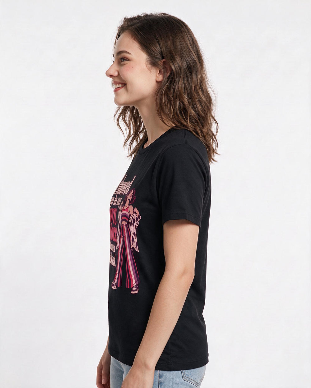 Pride Black T-Shirt for Women – Everyday Expression Graphic Tee product image 2