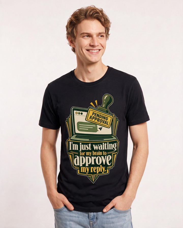 Meme Black T-Shirt for Men – Everyday Expression Graphic Tee product image 1