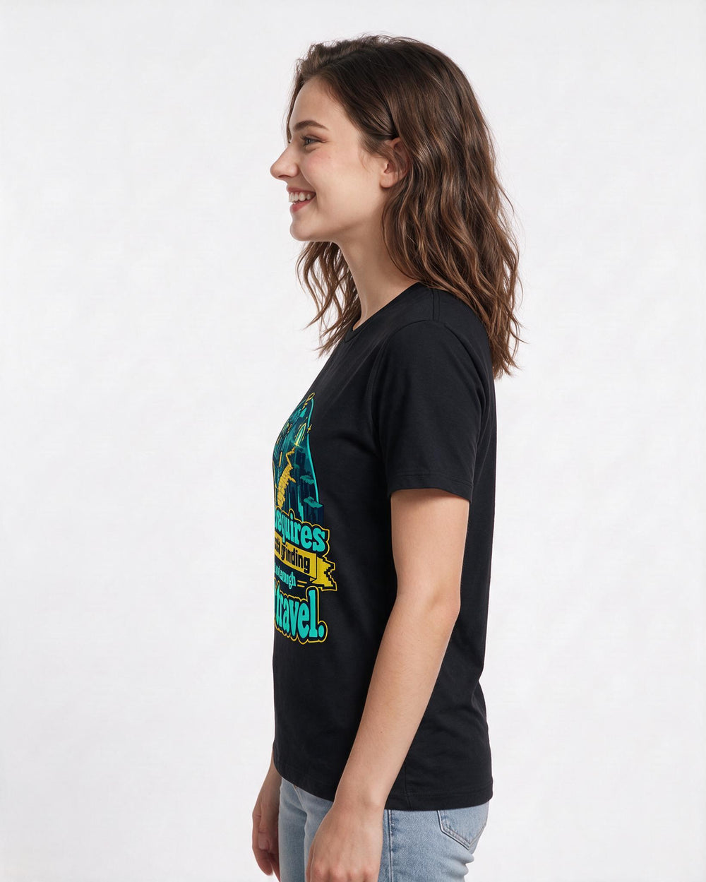 Gaming Black T-Shirt for Women – Game Night Graphic Tee product image 2
