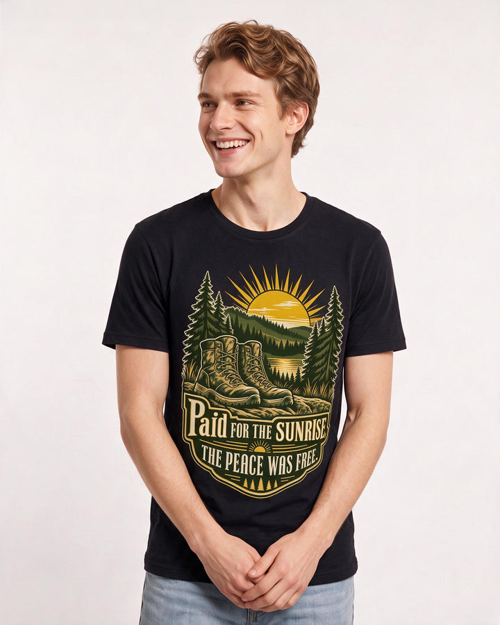 Hunting Black T-Shirt for Men – Everyday Expression Graphic Tee product image 1