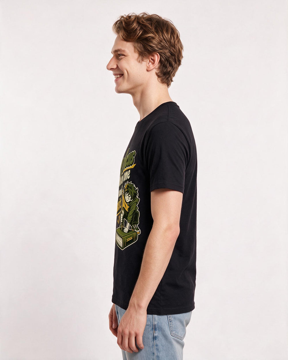 Neurodiversity Black T-Shirt for Men – Everyday Expression Graphic Tee product image 2