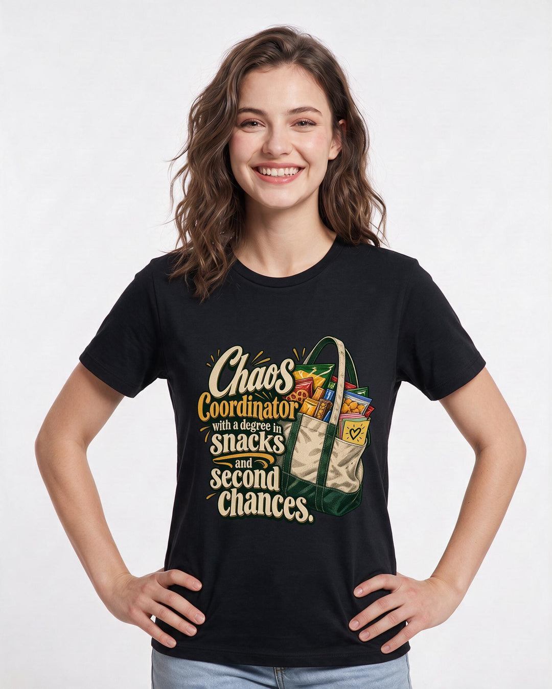 Teacher Black T-Shirt for Women – Everyday Expression Graphic Tee product image 1