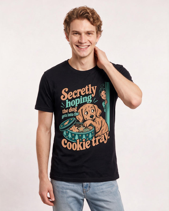 Christmas Black T-Shirt for Men – Holiday Theme Graphic Tee product image 1