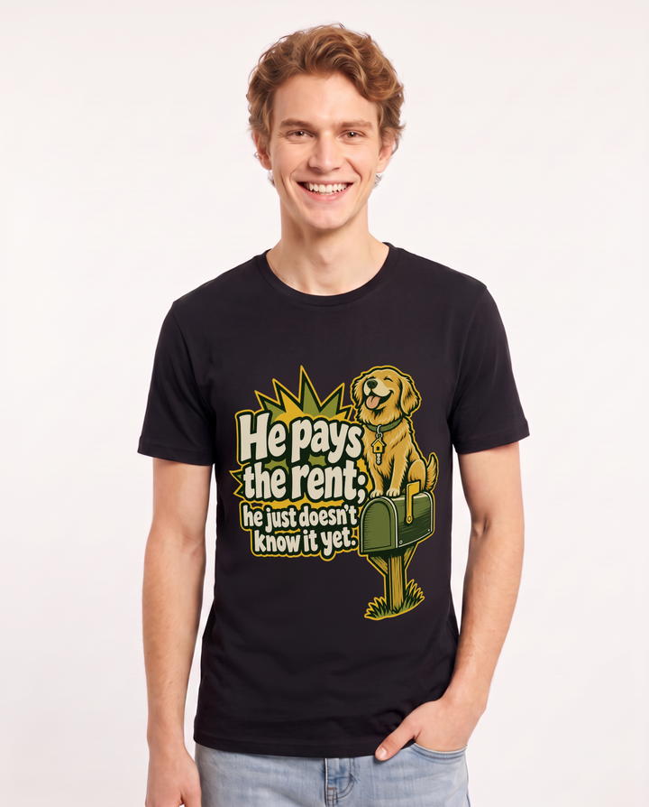 Cat Lover Black T-Shirt for Men – Everyday Expression Graphic Tee product image 3