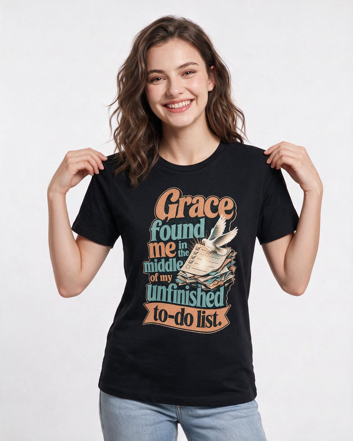 Christian Faith Black T-Shirt for Women – Everyday Expression Graphic Tee product image 3