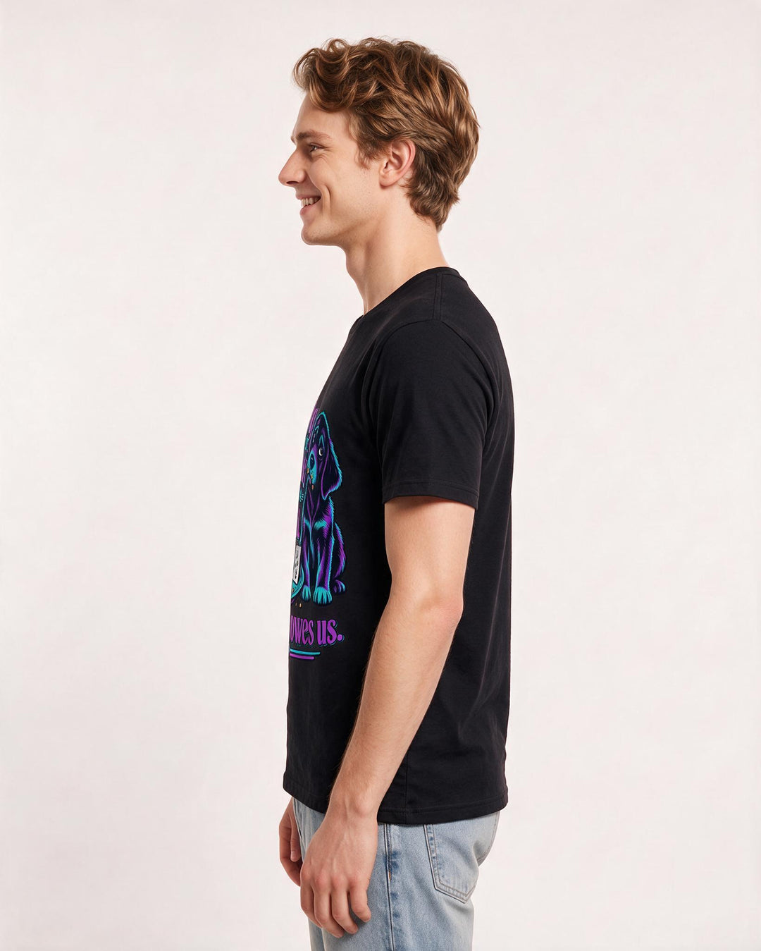 Christmas Black T-Shirt for Men – Holiday Theme Graphic Tee product image 2