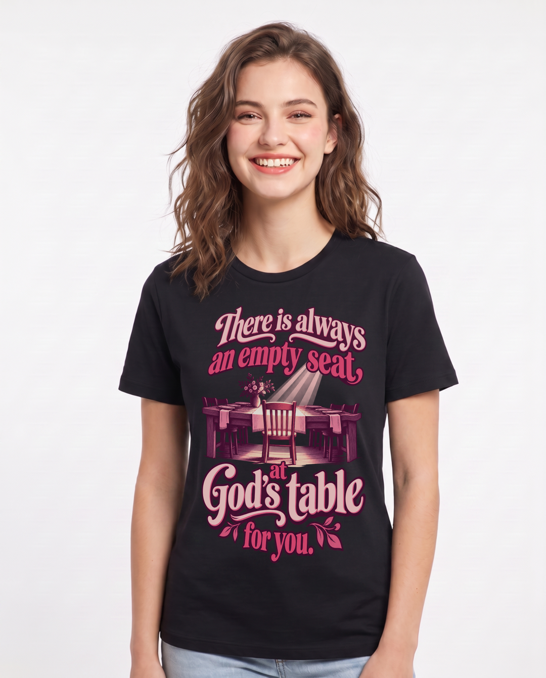 Christian Faith Black T-Shirt for Women – Everyday Expression Graphic Tee product image 3