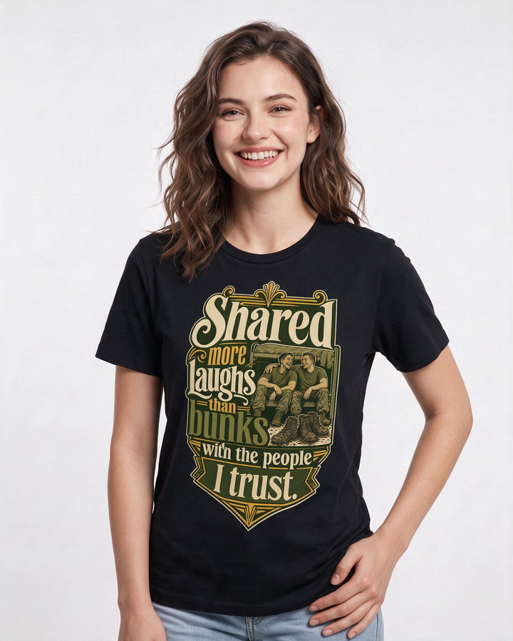 Veteran Black T-Shirt for Women – Everyday Expression Graphic Tee product image 1