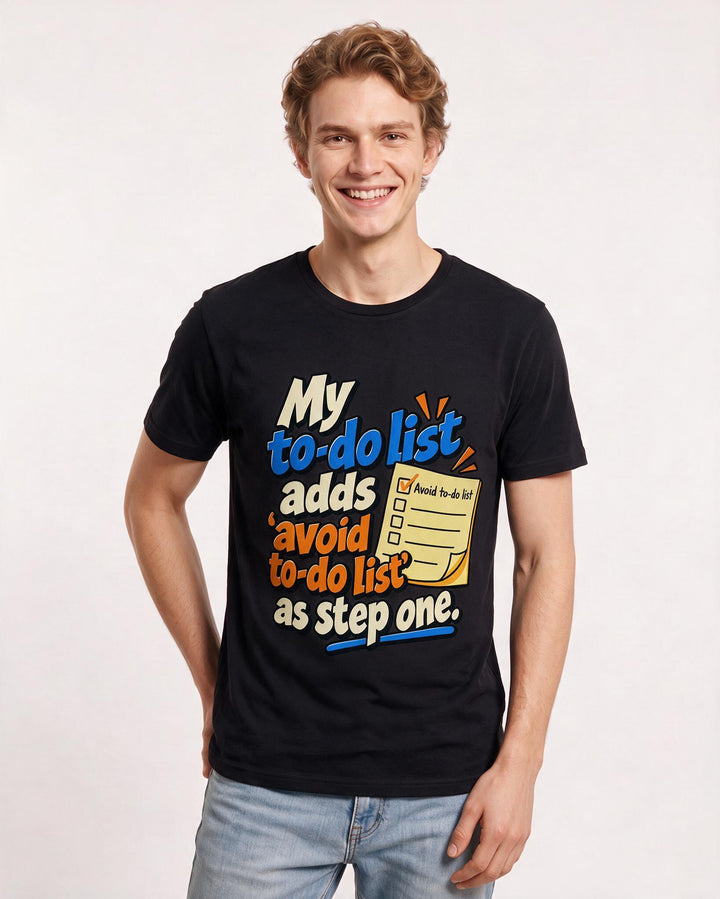 Meme Black T-Shirt for Men – Everyday Expression Graphic Tee product image 1