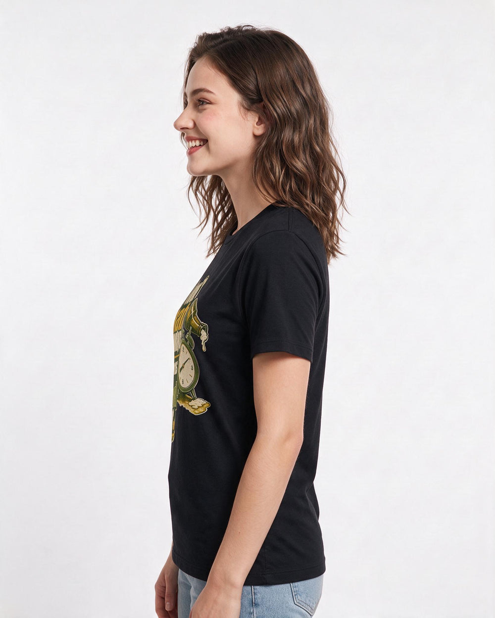 Funny Beer Women's Black T-Shirt – I don't hate Mondays; I just miss my weekend beer. product image 2
