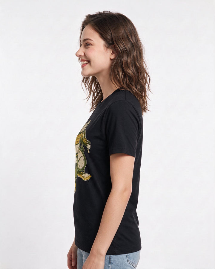 Funny Beer Women's Black T-Shirt – I don't hate Mondays; I just miss my weekend beer. product image 2