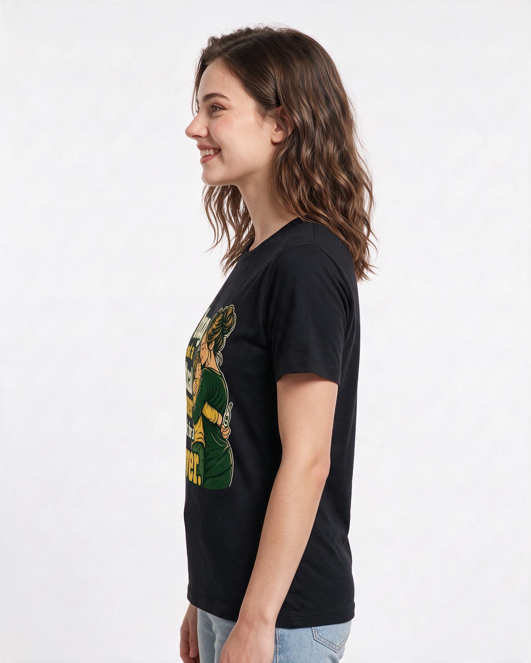 Grandparent Black T-Shirt for Women – Everyday Expression Graphic Tee product image 2