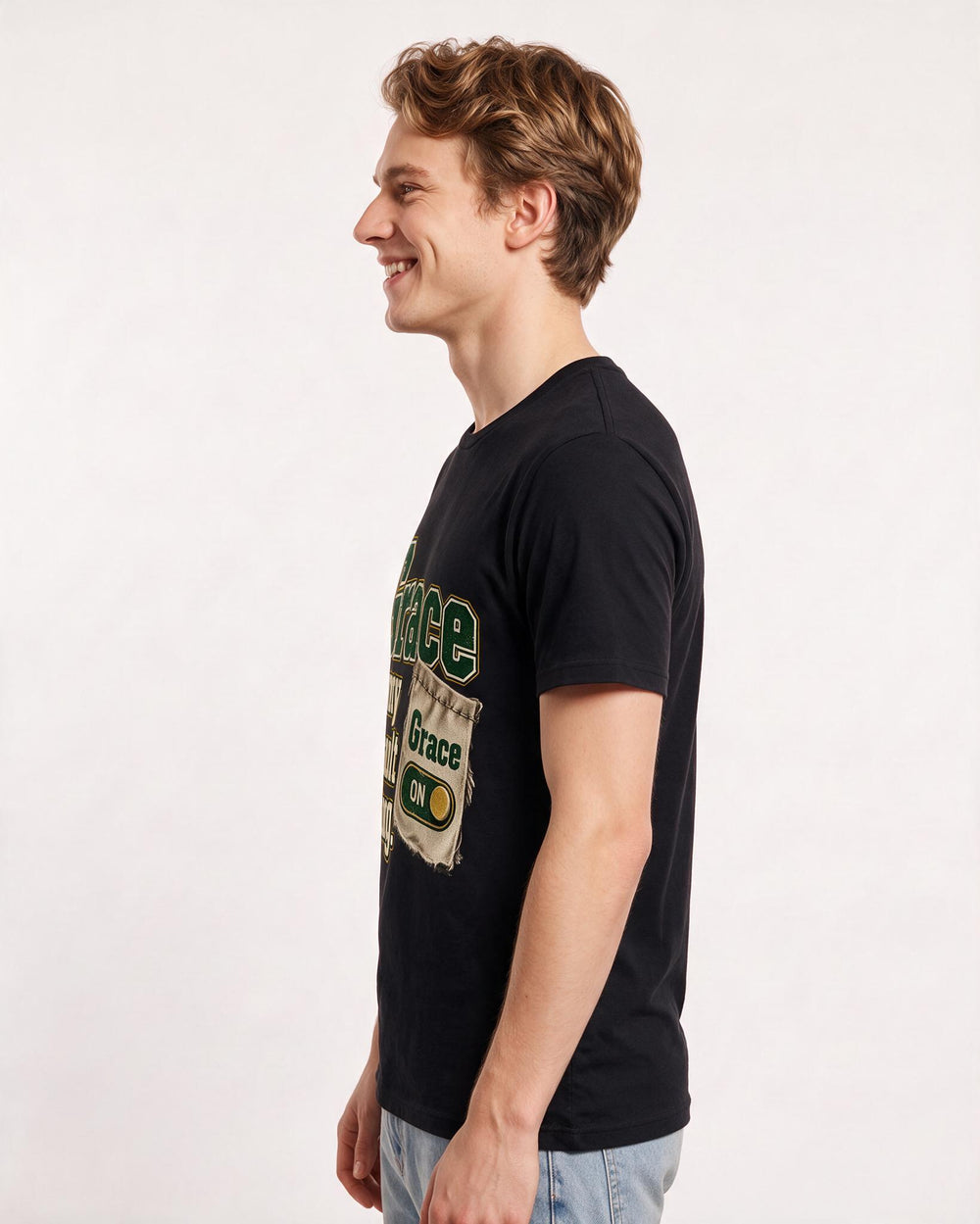 Christian Faith Black T-Shirt for Men – Everyday Expression Graphic Tee product image 2