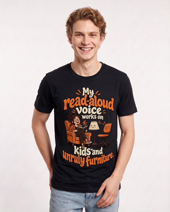 Teacher Black T-Shirt for Men – Everyday Expression Graphic Tee product image 1