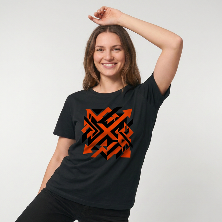 Black Black T-Shirt mockup 3