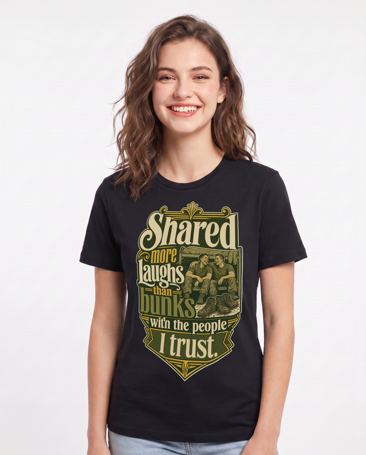Veteran Black T-Shirt for Women – Everyday Expression Graphic Tee product image 3