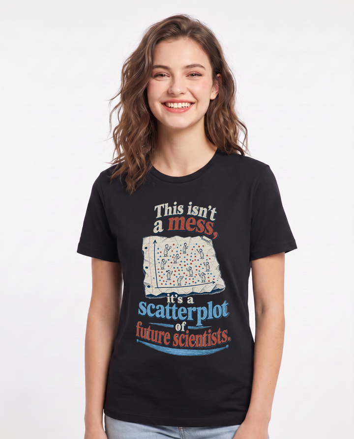 Teacher Black T-Shirt for Women – Everyday Expression Graphic Tee product image 3