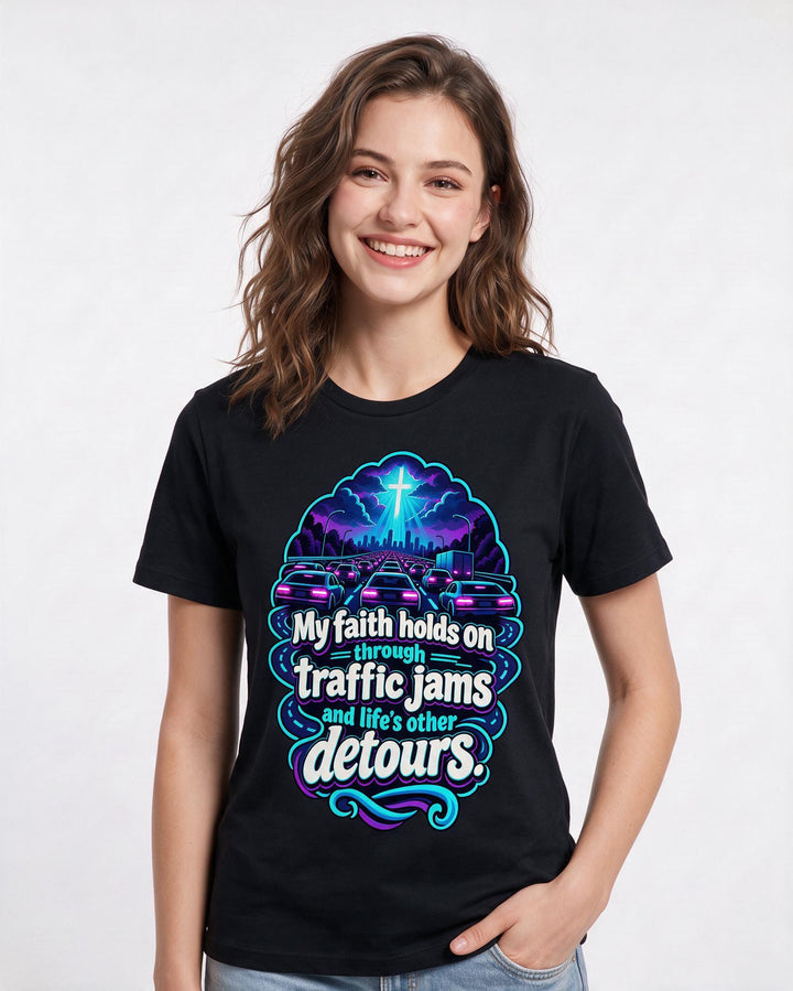 Christian Faith Black T-Shirt for Women – Everyday Expression Graphic Tee product image 1